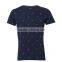 OEM screen printed navy blue t-shirts for man