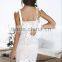 white lace dress fashion new design women holiday dress for summer