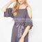 cool shoulder playsuit latest design hot sale dress women casual