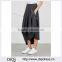 Wholesale Women Apparel Asymmetric Draped Hem Elasticated Waist Grey Jersey Skirt(DQE0355SK)