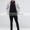 Hot Sale New Short Sleeve Button Placket Black Men's 97% Polyester 3% Spandex Breathable Pique 200g Casual Slim Body Polo Shirt