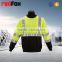men long sleeves collar t-shirt red mesh fabric reflective safety t-shirt for worker safety t-shirt wholesale