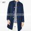 Man's wholesale custom jeans long Indigo blue denim coats