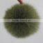 Myfur Top Quality Newest Color Khaki Green Fox Body Part Fur Pompoms