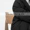 Women's black quilted loose fit down garment/jacket