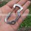 Survival Camping Hiking Outdoor Rescue Gear Mini Carabiner Keychain Multi Tool Kit Key Chain