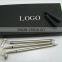 New promotional laser logo high quality golf simulation in box set metal ballpoint pen