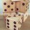 New giant wooden custom yard dice set DIA9cm for outdoor game