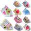 Wholesale Blank Baby Bibs Personalized Heart Pattern Organic Cotton Bandana Bibs