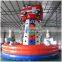 Inflatable climbing tower fire truck