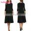Wholesale Casual Long Sleeve Midi-Length Black 2017 Women Dresses