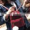 Hot selling women fashion school bags mini corduroy backpacks