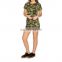 Custom short sleeves camo t shirt dress fashion casual wear sets for women