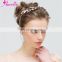 Wedding Headdress Delicate Marquise Stones Bridal Hair Vine and Earring Set Crystal Headbands Floral Prom Dress Decor Headpiece