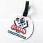 Round shape PVC rubber luggage tag