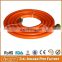 10 Foot Orange PVC Gas Connector Hose, PVC LPG Gas Hose Pipe With Quick Fittings For Grill BBQ Heater Stove