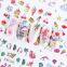 Lovely manicure supplies decals unicorn star moon cherry flamingos rainbow design is decorated nails DIY nail art skills children birthday gift