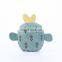 Cute plush vocal bite resistant interactive fruit shape catnip toys for cat and dog