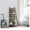 Uniquely finished easy clean folding display rack wood plants stand outdoor indoor ladder shelf