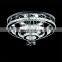 Round crystal chandelier living room lighting stainless steel lamps