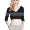 Hot Sale High Quality Special Design Sexy Ladies Backless V-Neck Crop Top