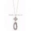 New Fashion Nature stone tassel necklace DIY fashion teen girls necklace