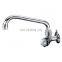 304 Stainless Steel Chrome plating cross handle modern stylish kitchen faucet