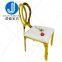 Modern Luxury Hotel Dining Room Gold Stainless Steel Metal Wedding Chair Dinning Event Chairs