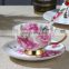European coffee cup and saucer English creative fashion ceramic tea cup set