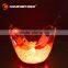 Popular transparent 8L champagne ice bucket led