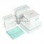 high quality custom logo packaging box with soft silk touch white paper jewelry box