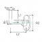 SUS Inox Handrail Wall Mounted Bracket Railing Pipe Bracket