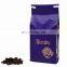 Custom printed 250g/500g/1kg coffee bean packaging bag flat bottom bag with vavle/tin tie