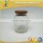 130ml round glass jar with cork