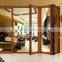 Luxury exterior aluminium bi-fold doors double glass fire folding door