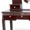 Brown Dressing Table with Stool and LED Lights with 5 Drawers and Mirror Dresser Furniture Dresser Makeup Table