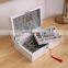Ins European style high end bulk solid wooden bracelet earrings storage jewelry box