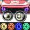 For Jeep for wrangler RGB led headlight 7 inch phone app control