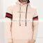 Sialwings black with gray custom strip style fleece hoodies & sweatshirts for men