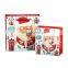 Red Printing Christmas White Cardboard Bag kraft custom Gift Paper Bag For Kids bolsas de papel shopping packaging paper bag
