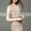 2016 new arrival knit beaded dress slim hip hop sleeveless dress with modern beading design