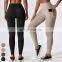 Custom Sports Tights Breathable Workout Wear Women Gym Fitness Pants Butt Lift High Waist Yoga Leggings With Side Pocket