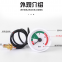 Steam gas wall-mounted pressure gauge with capillary fittings 0-4bar floor heating snap-on water pressure gauge