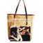 2015 Hot sale promotional ladies handbag fashion women tote canvas bag