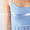 oem women summer striped ladies design sexy dresses pajama with straps