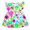 short frock dress Animal prints yiwu baby girl summer dress