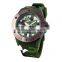 FT1189_GN Colorful Silicone Strap Japan quartz movt soldier Camouflage War style Watch