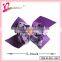 2 Layers ribbon bow tie hair jewelry wholesale 5" big hair ribbon bow with alligator clip