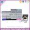 Luxury pink paperboard cosmetic box with plastic holder insert