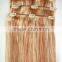 Fashion factory price kinky straight clip in hair extensions 100 human hair                        
                                                Quality Choice